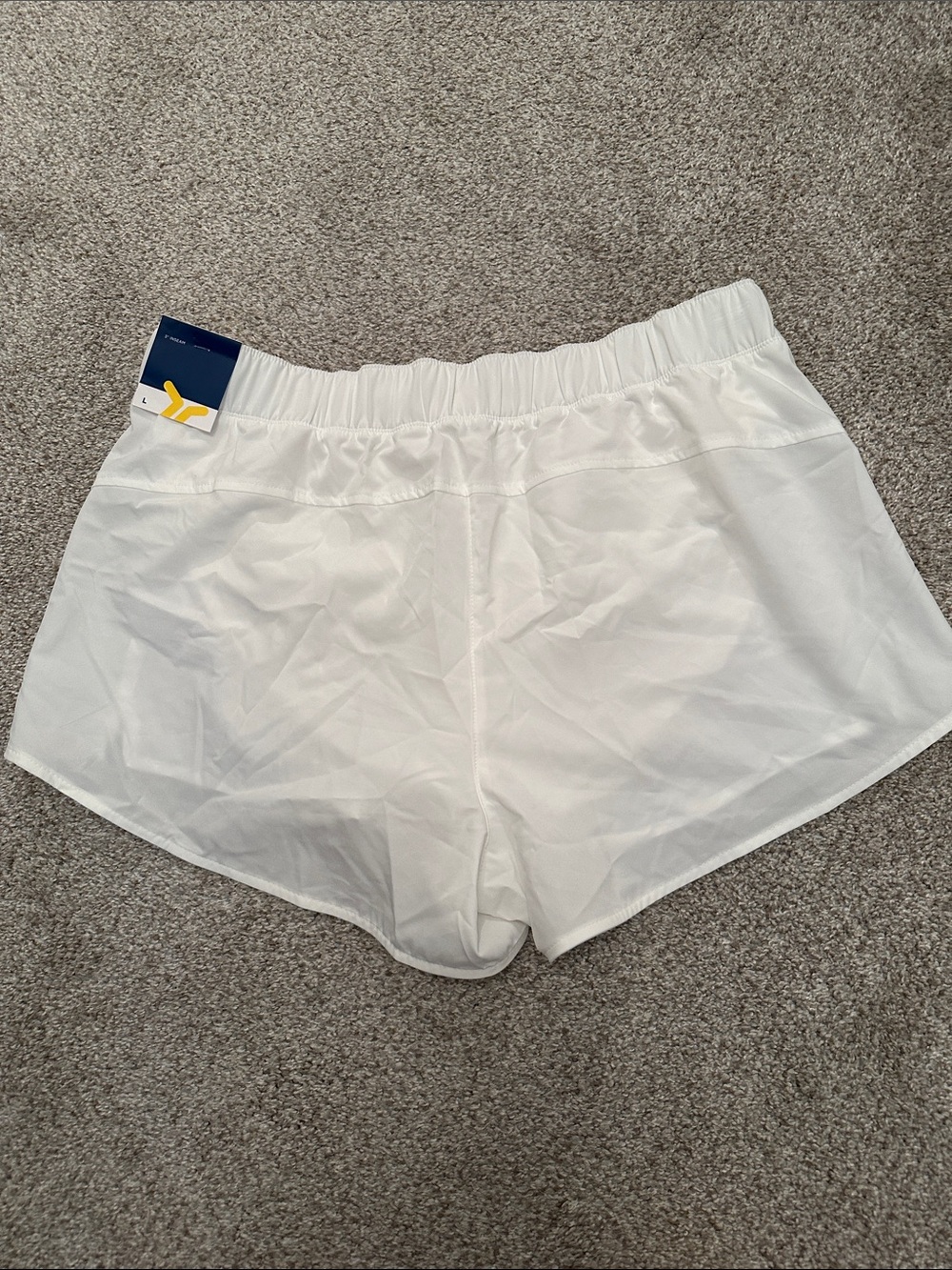 Old Navy White Athletic Shorts L - Picture 3 of 3